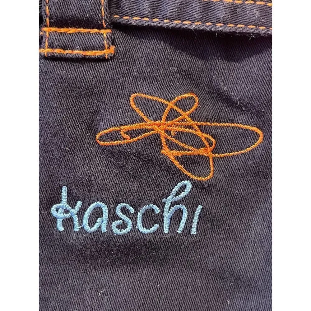 Kaschi Dog Blue Orange Lined Spring Jacket Size M